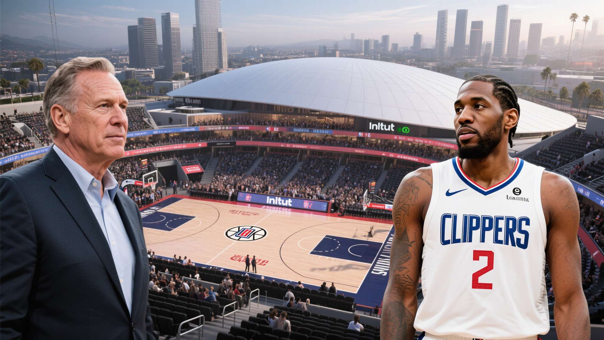 nba湖人vs勇士全场回放2025 近年来洛杉矶快船在老板鲍尔默的大手笔投入下彻底告别昔日边缘化。新主场Intuit